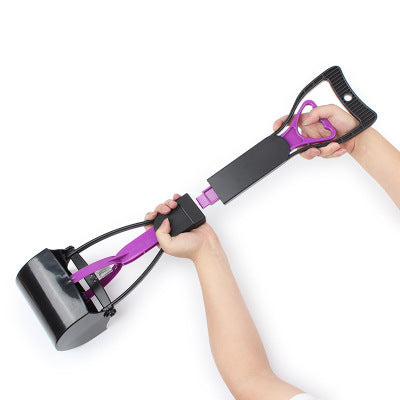 Long Handle Pet Waste Picker & Clamp – No-Bend Poop Scooper for Cats & Dogs