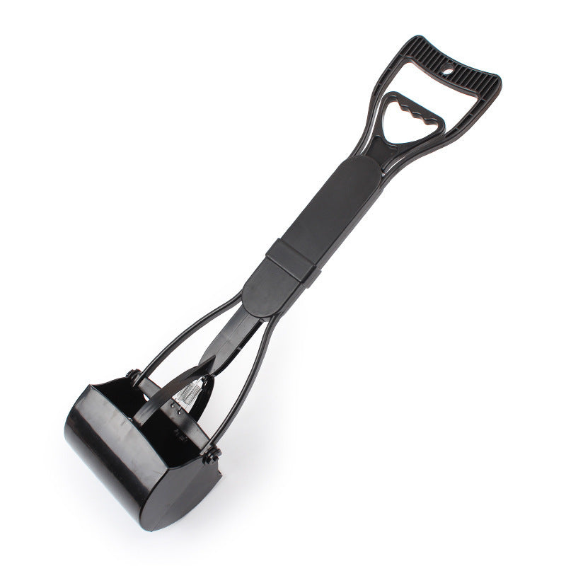 Long Handle Pet Waste Picker & Clamp – No-Bend Poop Scooper for Cats & Dogs