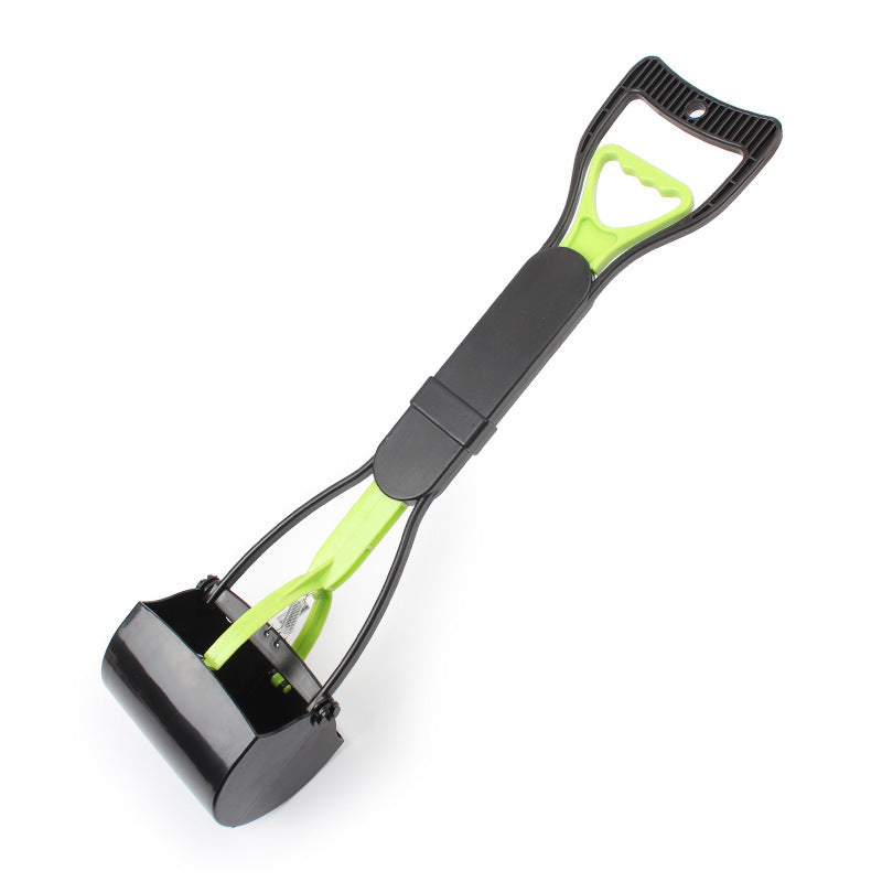 Long Handle Pet Waste Picker & Clamp – No-Bend Poop Scooper for Cats & Dogs