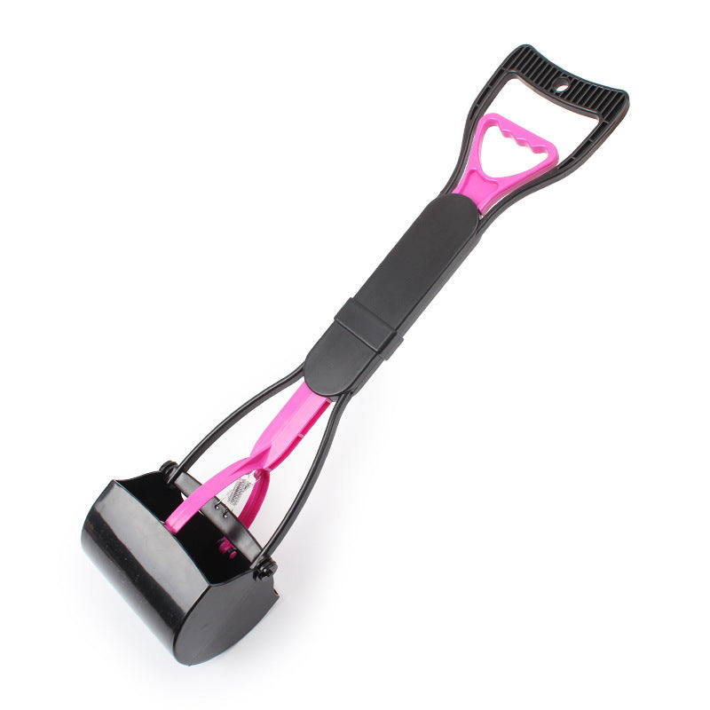 Long Handle Pet Waste Picker & Clamp – No-Bend Poop Scooper for Cats & Dogs
